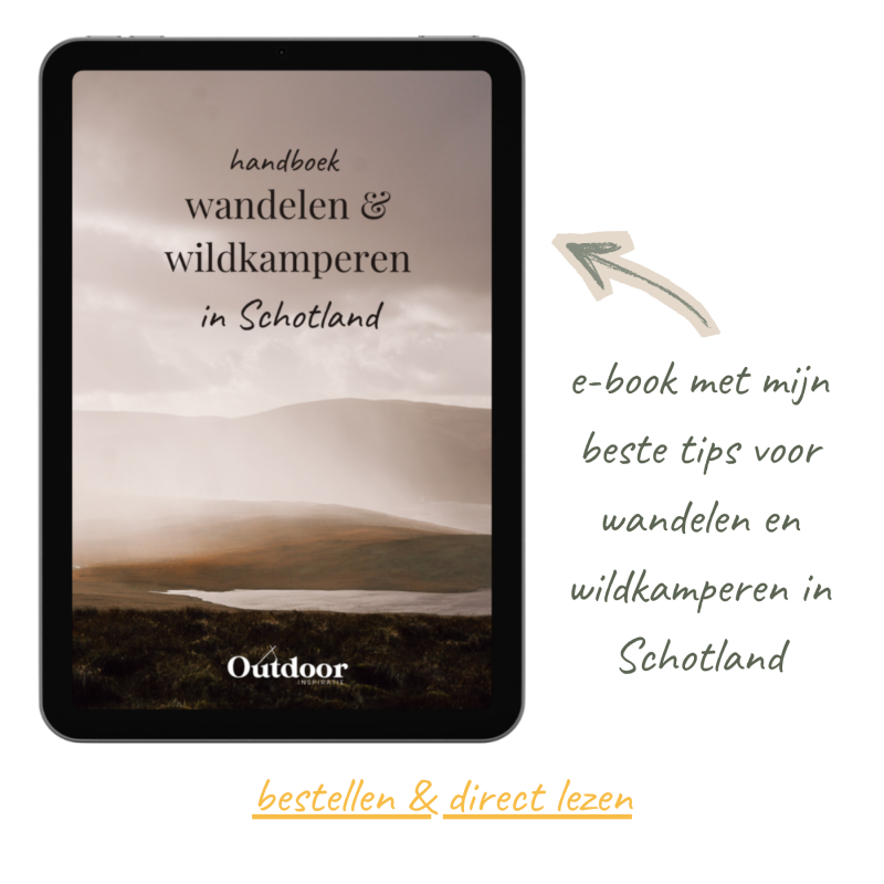 Handboek wandelen en wildkamperen in Schotland