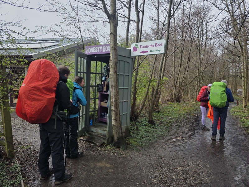 Honesty box aan de West Highland Way