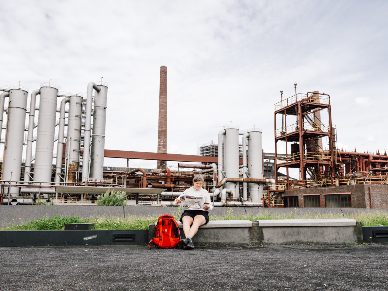 Kokerei aan de dagwandeling bij Essen