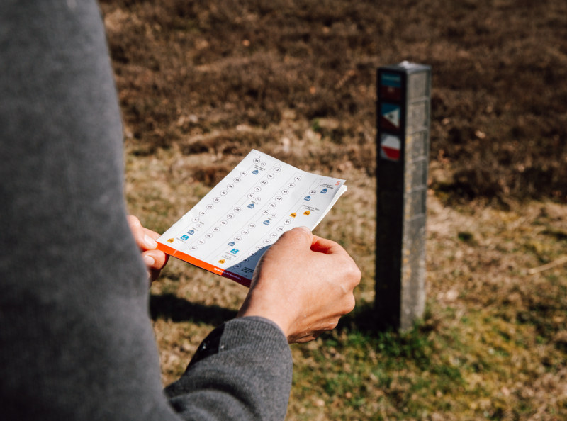 Markering 100 km van Appelscha
