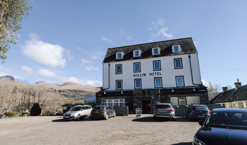 Overnachten langs de Rob Roy Way