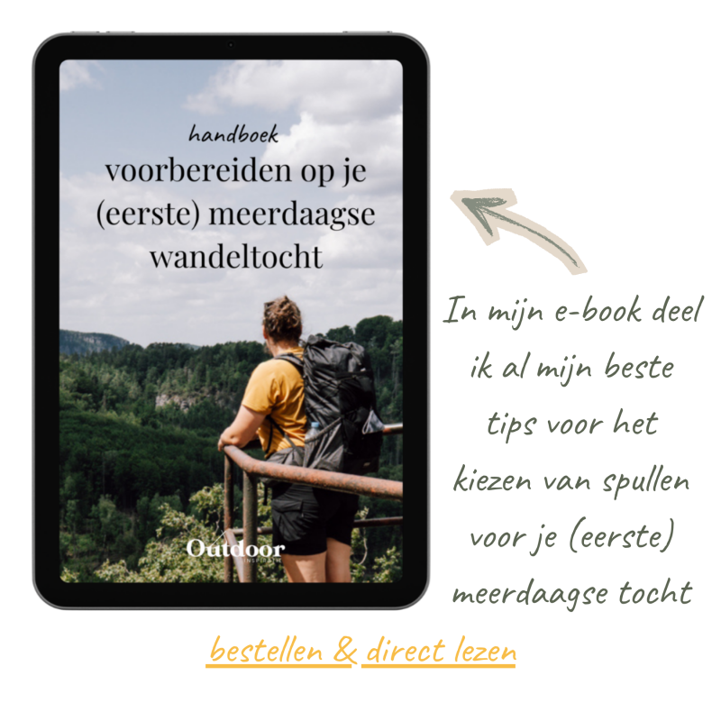 Zie mijn handboek voor een complete paklijst