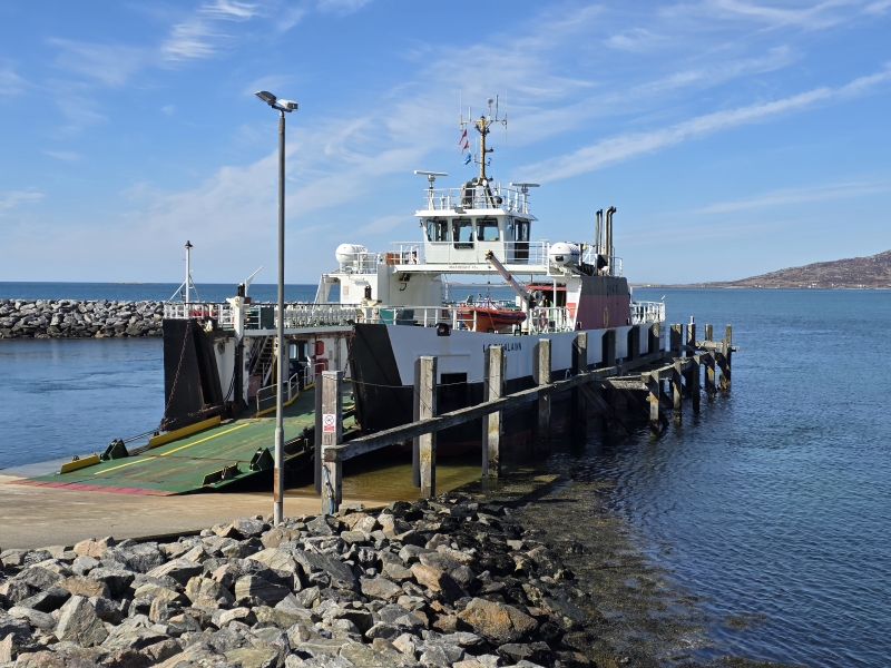 Veerboten in de Hebridean Way
