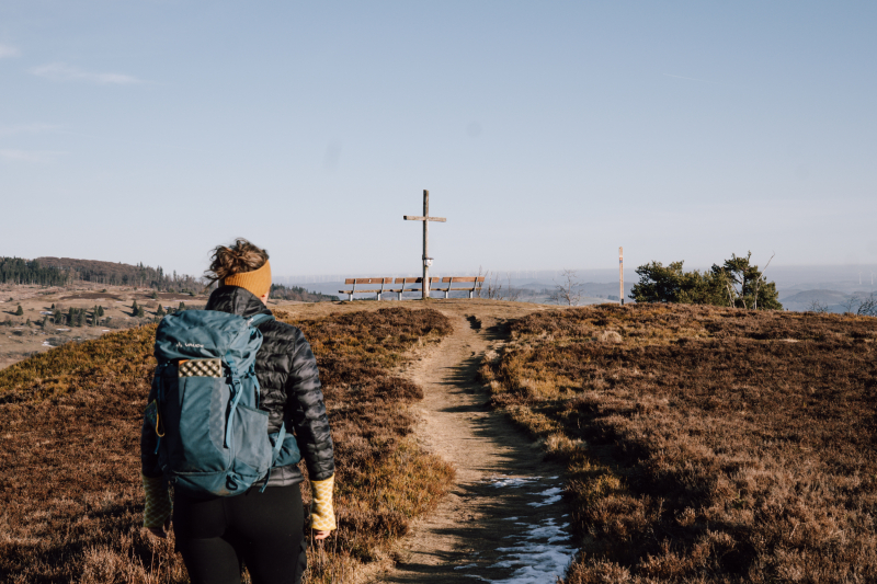 Wandelrugzak voor lopen van hotel naar hotel