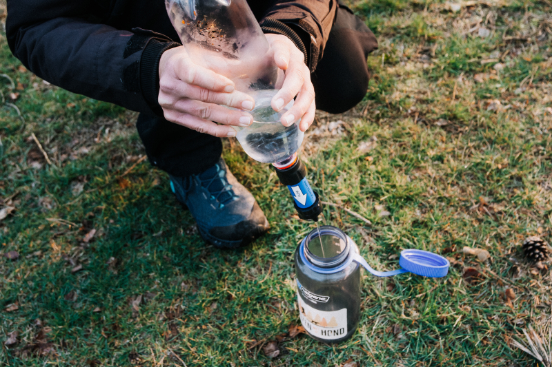 Water filteren langs de West Highland Way Water filteren langs de West Highland Way