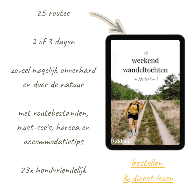 e-book met weekendwandeltochten