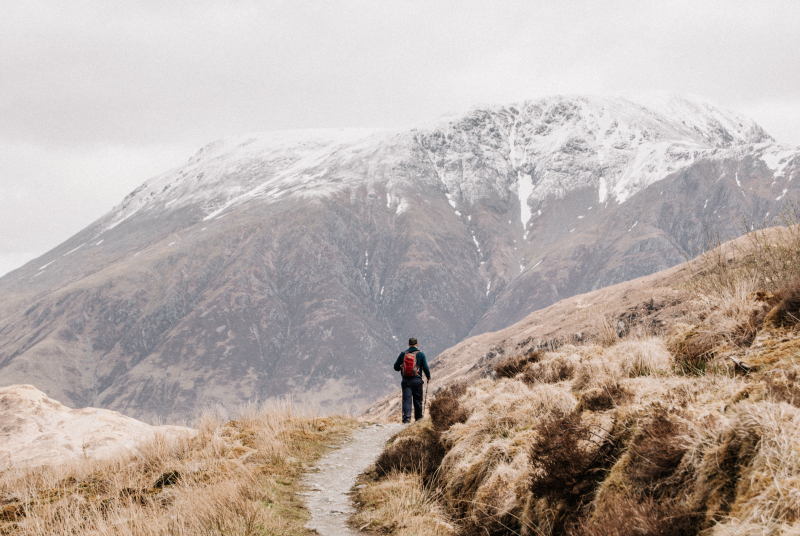 West Highland Way in bij Ben Nevis West Highland Way in bij Ben Nevis