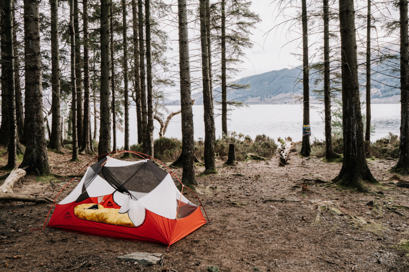 Wildkamperen langs de West Highland Way Wildkamperen langs de West Highland Way
