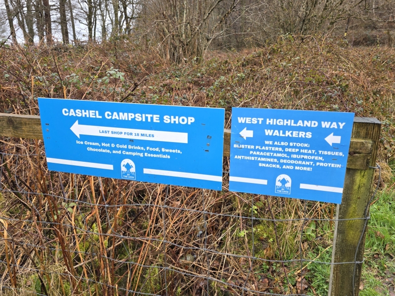 Winkels langs de West Highland Way