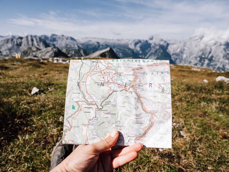 Wandelkaart voor je Berchtesgaden huttentocht Wandelkaart voor je Berchtesgaden huttentocht