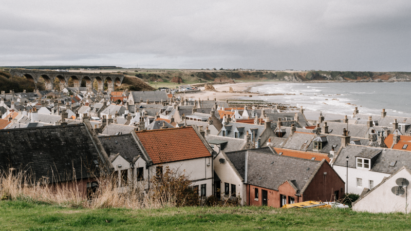 Cullen, het eindpunt van de Moray Coast Trail Cullen, het eindpunt van de Moray Coast Trail