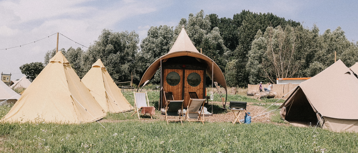 Glamping met festivalvibes in Appeltern