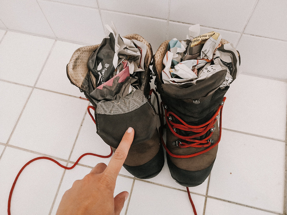 Wandelschoenen drogen wandelschoenen-onderhouden-drogen