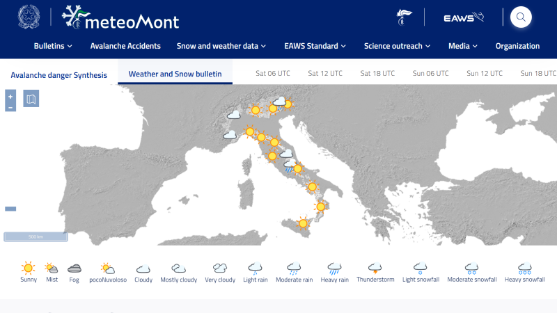 website-weer-in-de-bergen-italie
