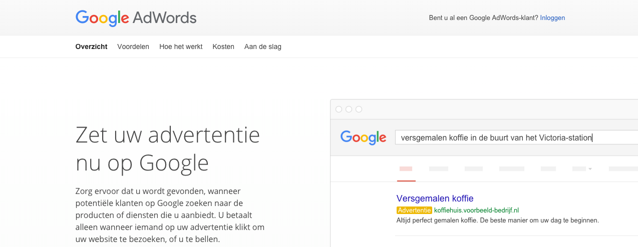 Wat is Google Adwords?