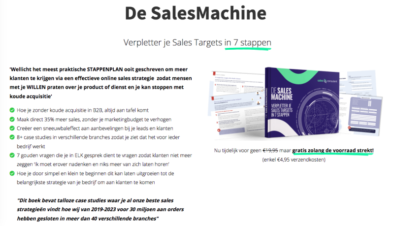 gratis boek de sales machine