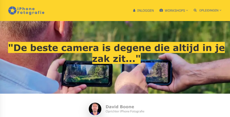 iPhone Fotografie David Boone