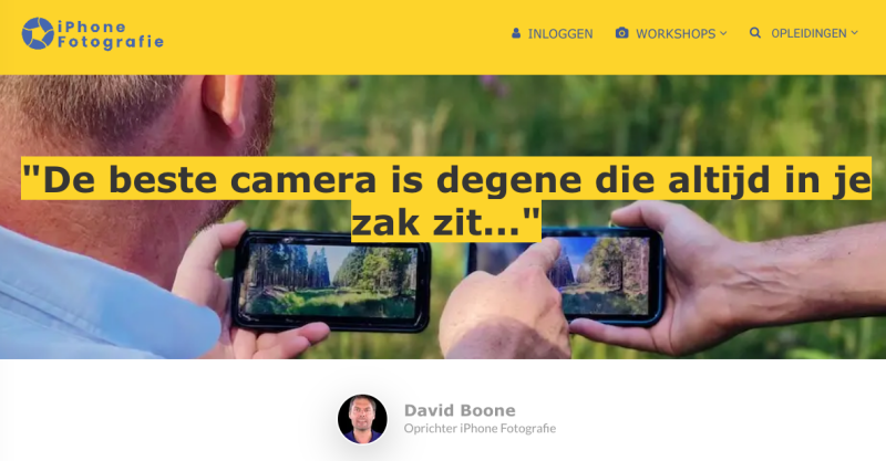 iPhone Fotografie David Boone