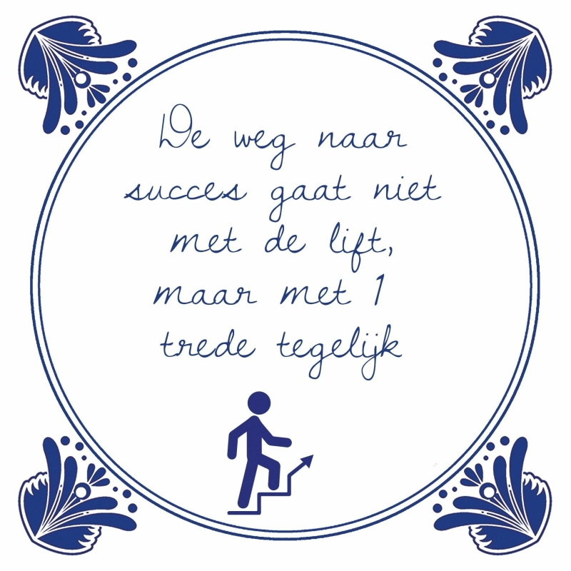 Tegeltjes wijsheid - De weg naar succes