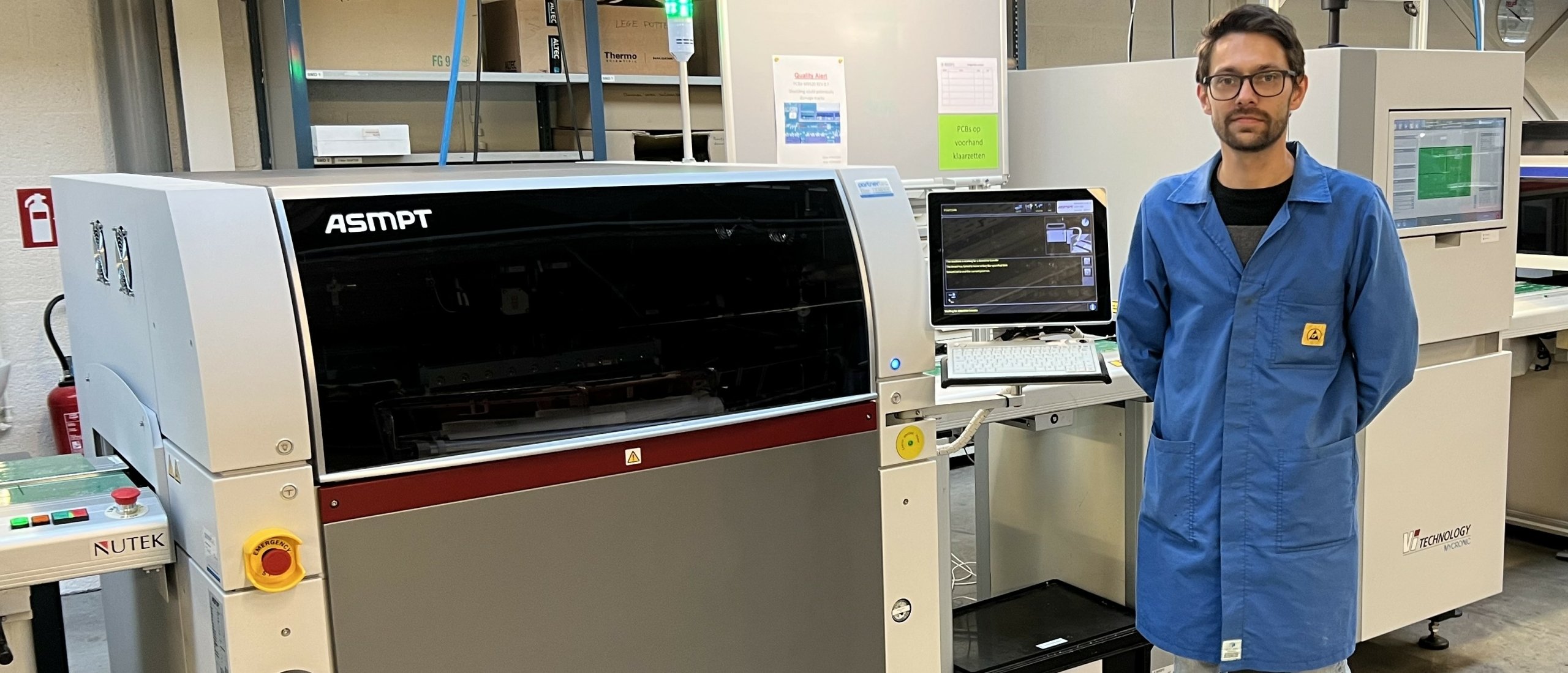 Partnertec installs ASMPT DEK Stencil printer and MBTECH stencil cleaner at Ekinops in Belgium