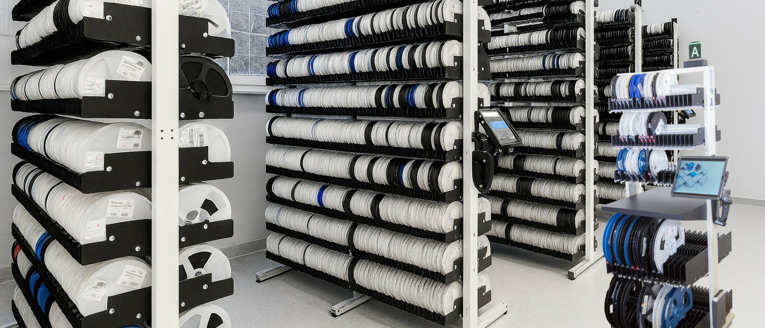 Clever ''near the line'' SMD storage
