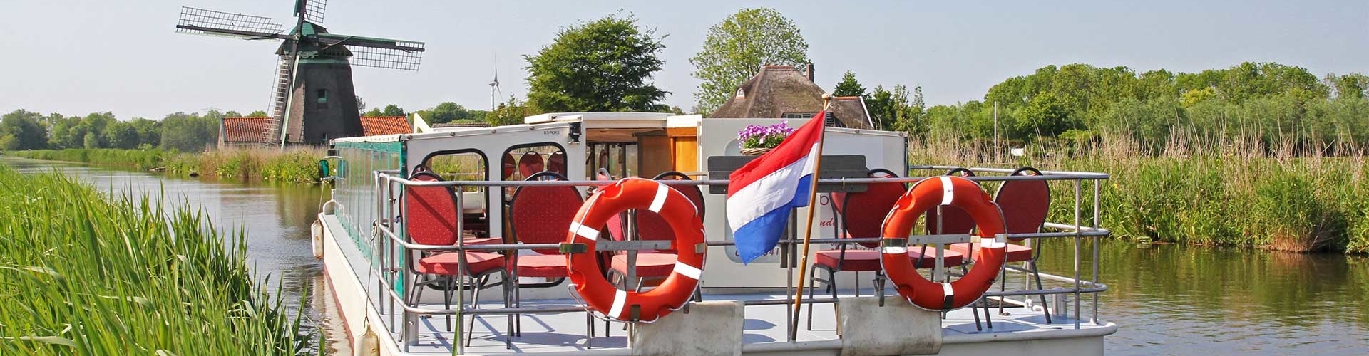 Partyboot De Koperen Hoorn bij de molen