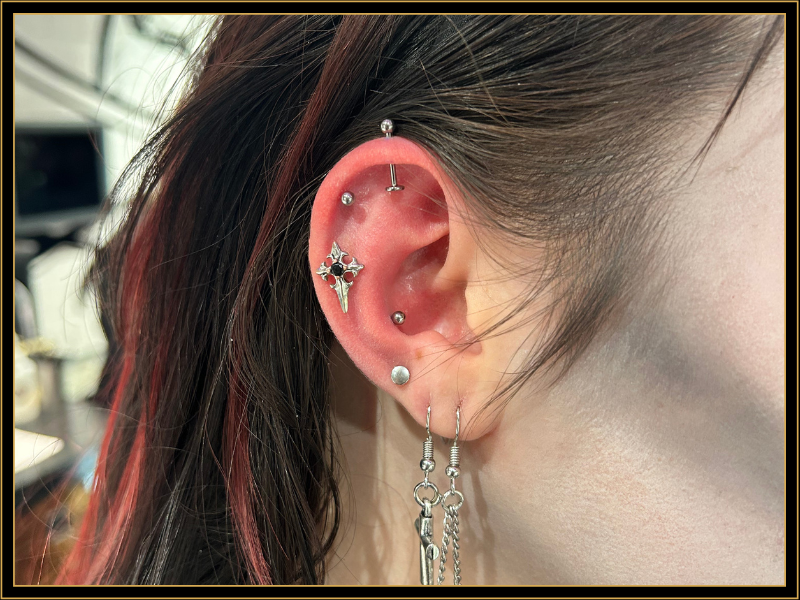 Multiple ear piercings