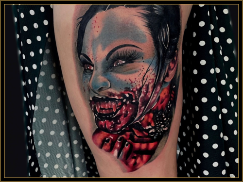 Atelier pax Tattoo Vampire Girl Tattoo