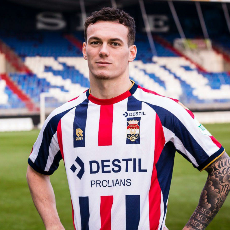 Jizz Hornkamp is the new striker for Willem II
