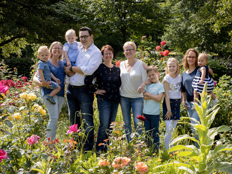 Familiefoto op locatie, groepsfoto, cadeau opa en oma