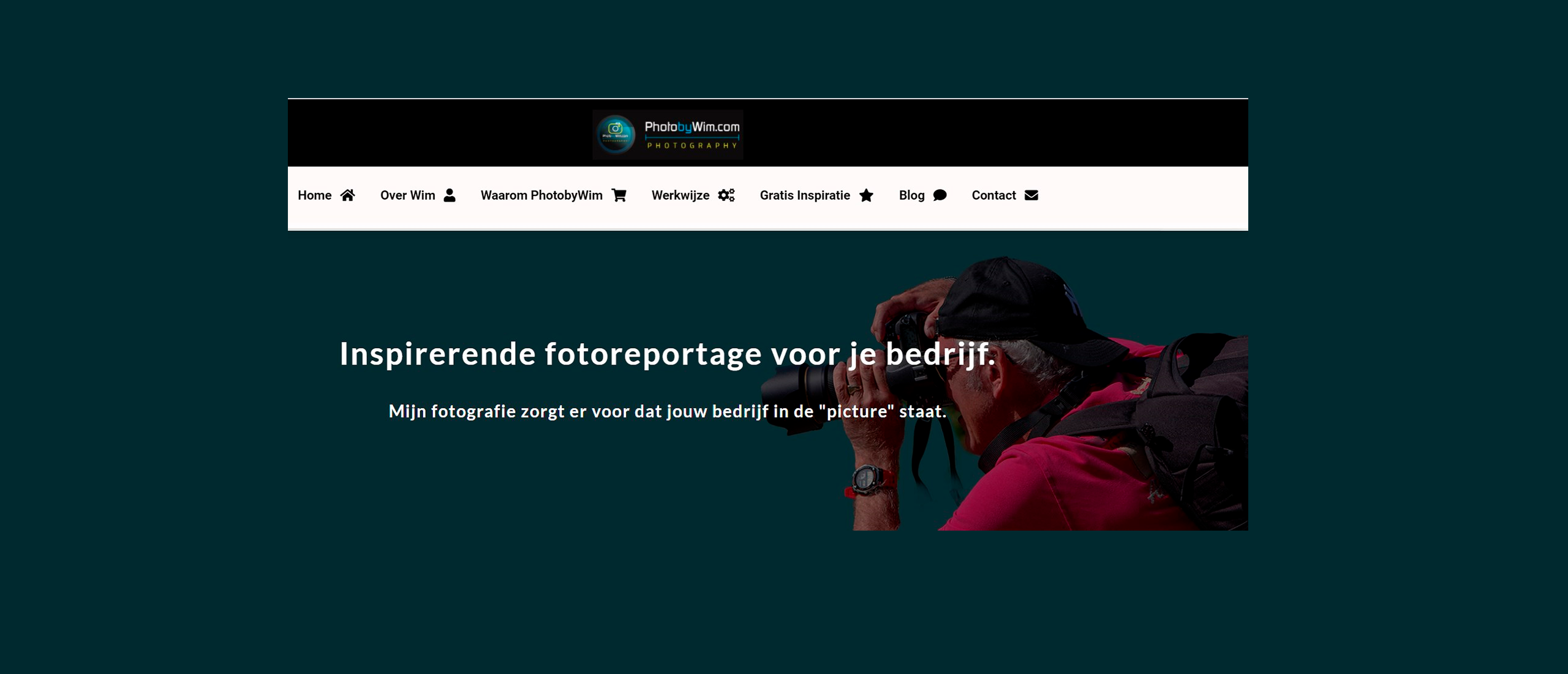 Geheel nieuwe website Photobywim Live