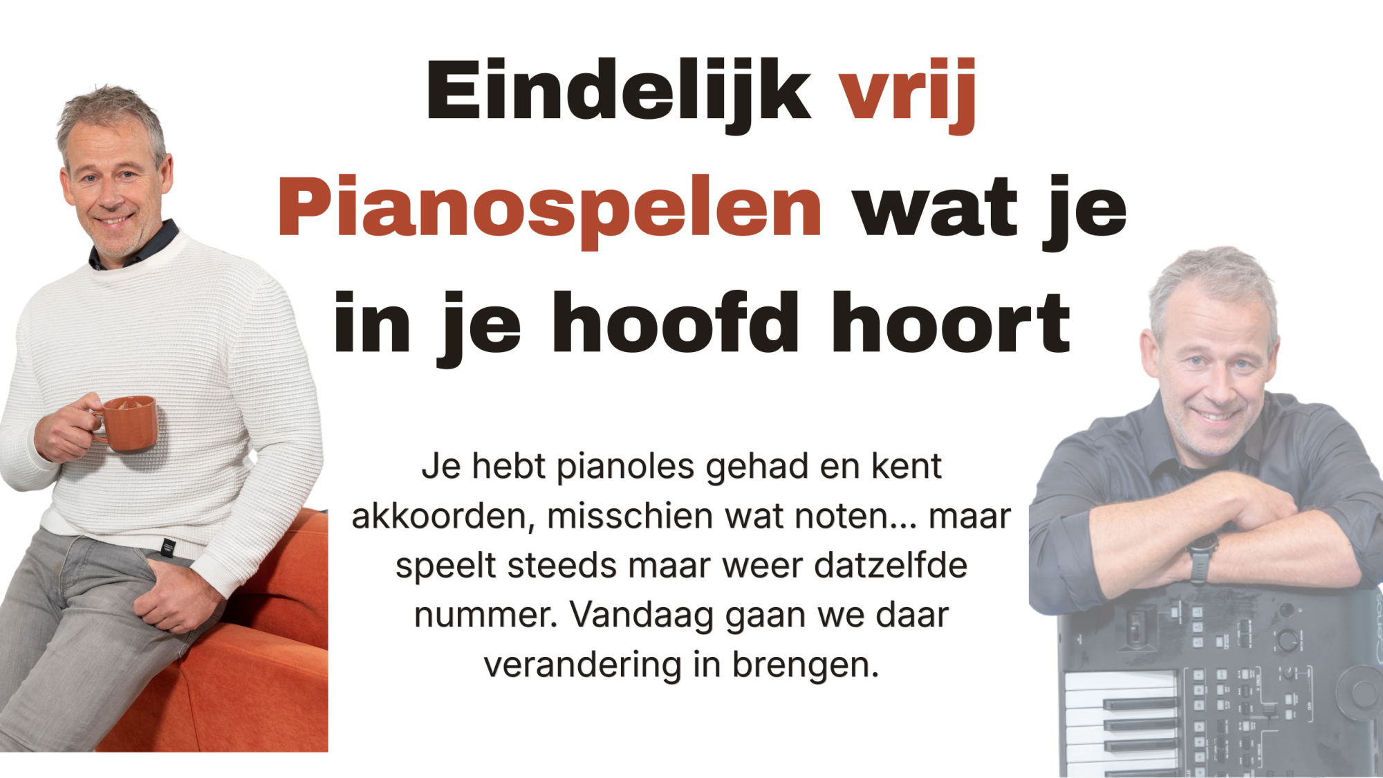 Leer online piano spelen met korte, duidelijke videolessen voor volwassen beginners en herstarters. Zonder frustrerende notenleer, mét herkenbare liedjes en stap-voor-stap uitleg.