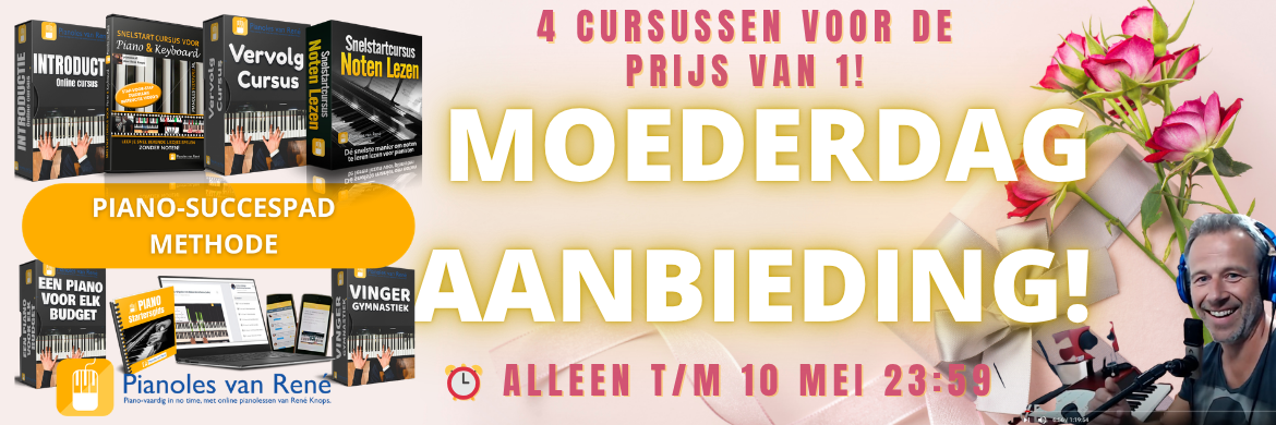 Pianocursus Moederdag aanbieding