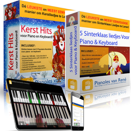 sinterklaasliedjes en kerstliedjes voor piano en keyboard