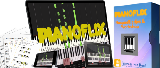 null pianoflix pianoles van Rene naspeelliedjes
