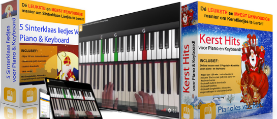 sinterklaasliedjes en kerstliedjes voor piano en keyboard
