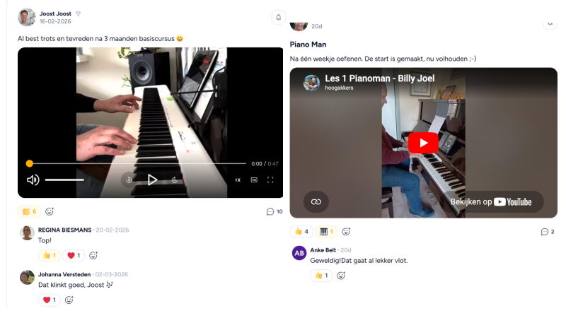 De actieve PVR community met 16.000 volwassen pianoleerlingen