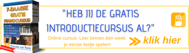 gratis piano introductiecursus voor beginners van pianolesvanRene