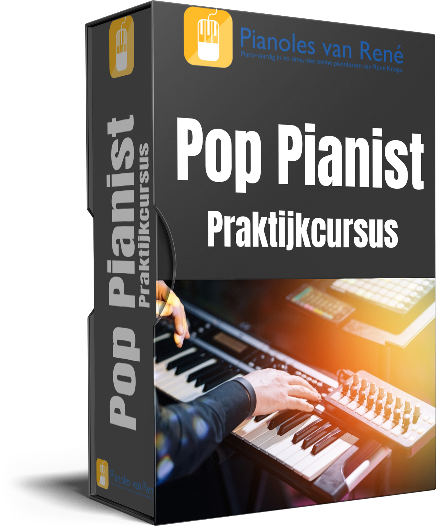 Mockup Pop Pianist Praktijkcursus - Pianoles van René