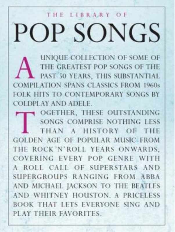 The Library Of Pop Songs