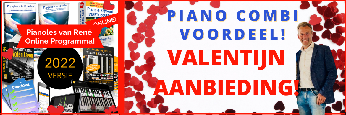 Valentijn met pianoles van Rene