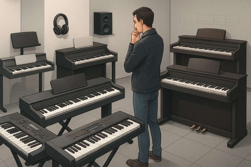 Welk soort digitale piano moet ik kiezen