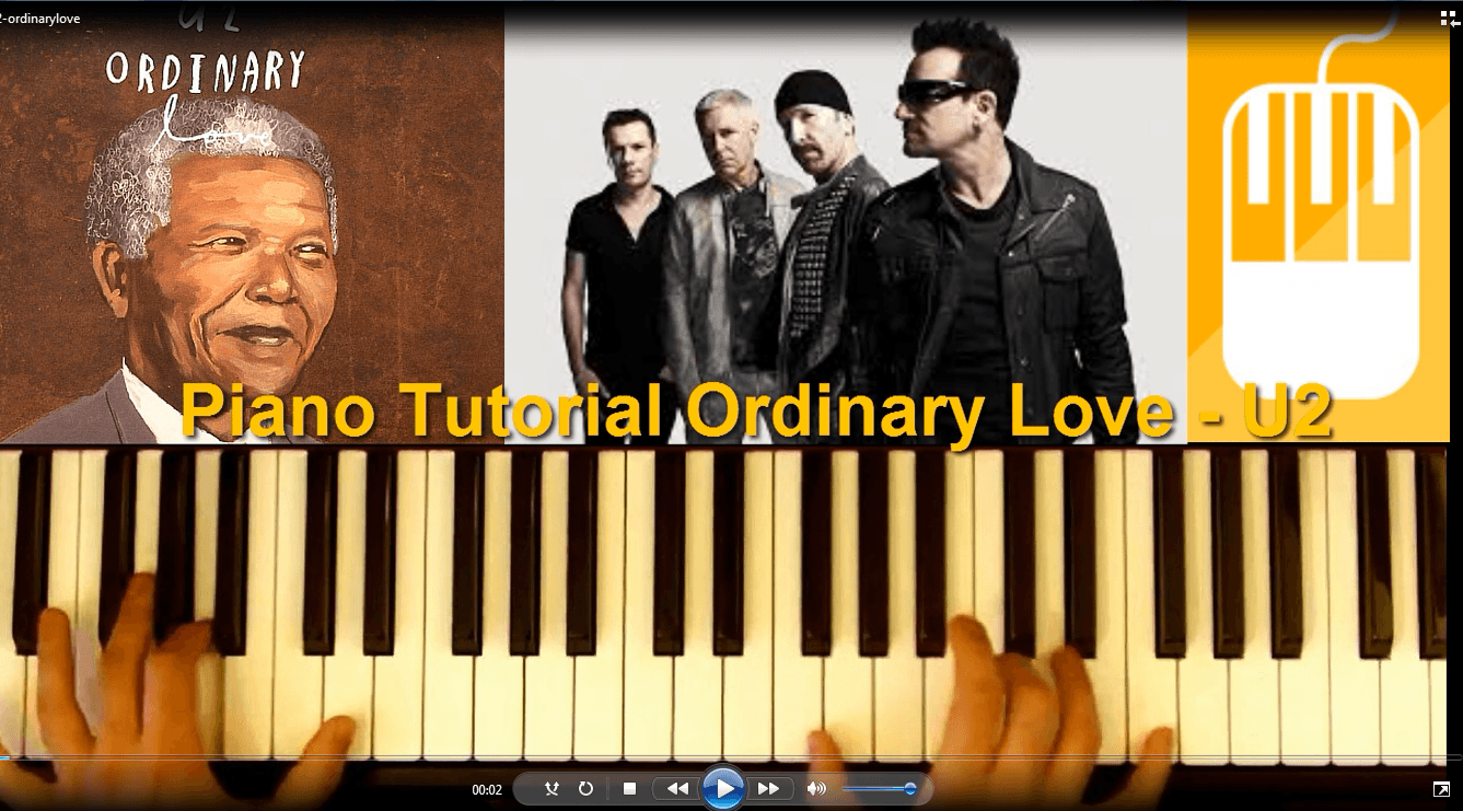 U2 Ordinary Love piano tutorial