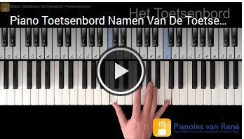 Afbeelding van video over het pianoklavier van PianolesvanRene online cursus