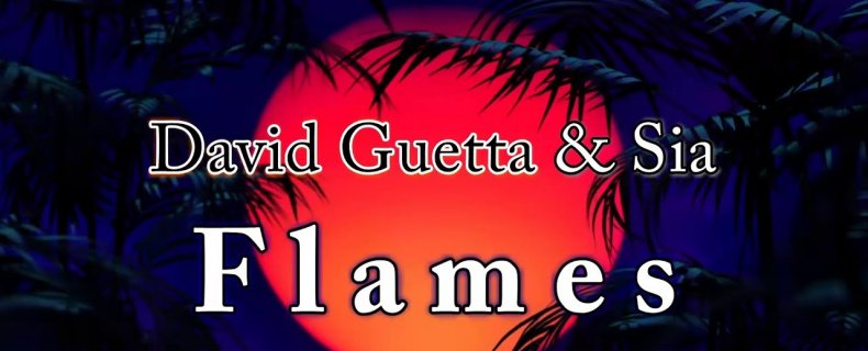 Piano Akkoorden Flames David Guetta en Sia