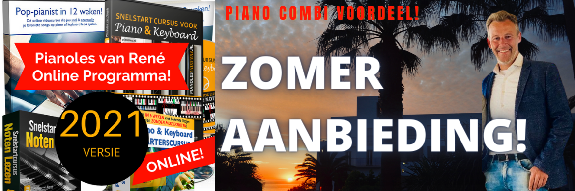 zomeraanbieding pianoles van rene