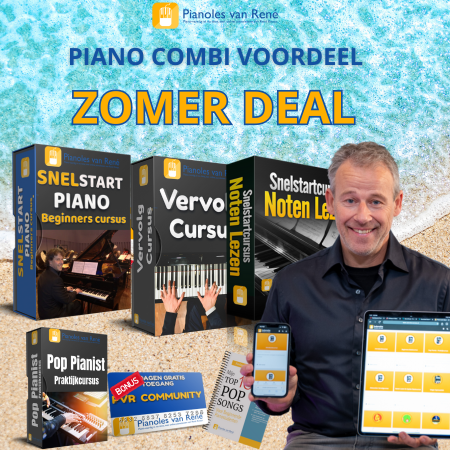 Zomerdeal PianolesvanRene uitgebreid lesprogramma