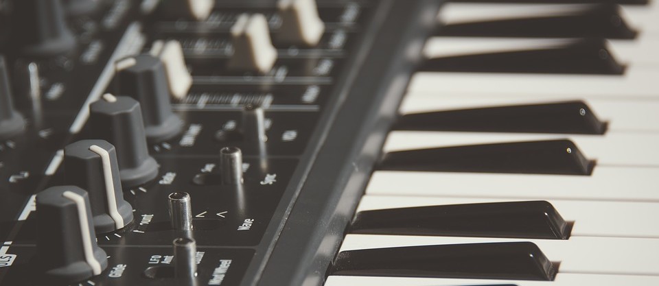 Keyboard of toch piano