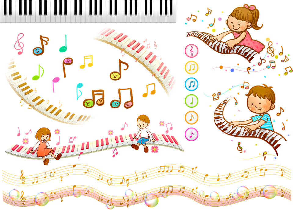 Kind piano leren spelen
