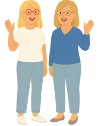 Pia en Julie avatars